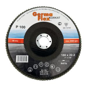 Flap Disc Cirkat N41B 180x22.2mm Grit Size-100 Germaflex