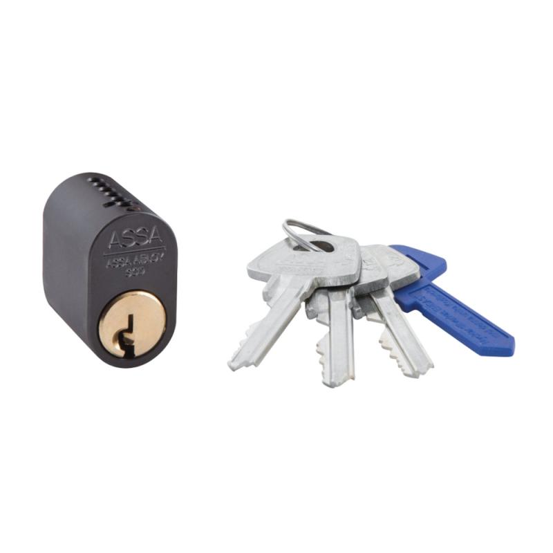 Cylinder 1201 MSV Mirus 1200-Serien Oval 3 Nøgler Assa Abloy