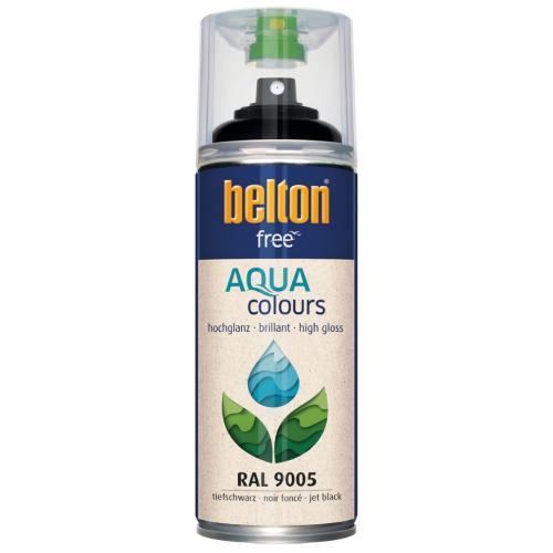 Spraymaling Glans 400ml Sort Belton