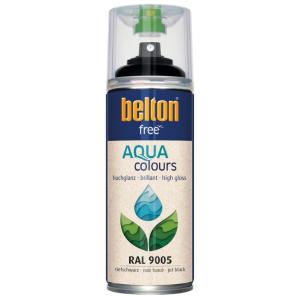 Spraymaling Glans 400ml Sort Belton