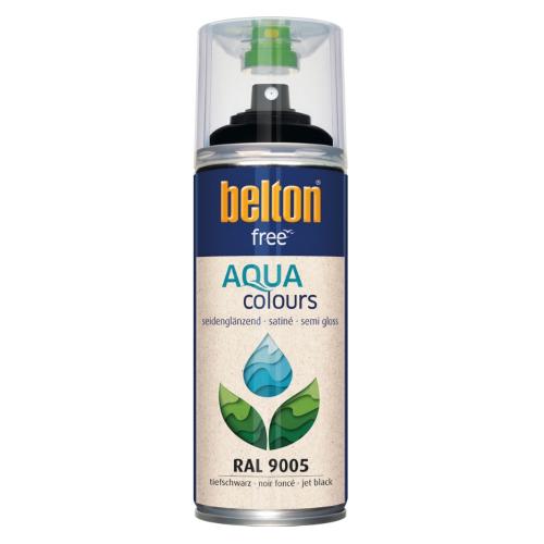 Spraymaling 400ml Halvblank Sort Belton