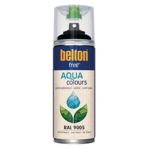 Spraymaling 400ml Halvblank Sort Belton