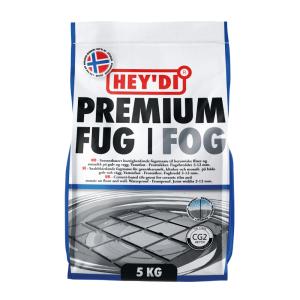 Hey'di Fugemasse Premium 5kg Grå