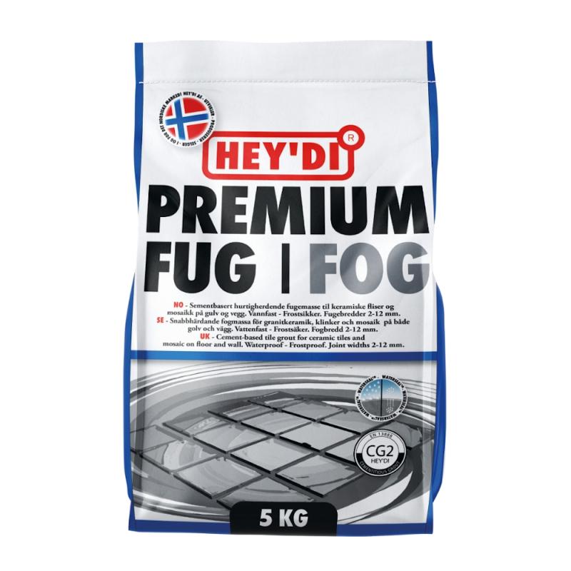 Hey'di Fugemasse Premium 5kg Antracit