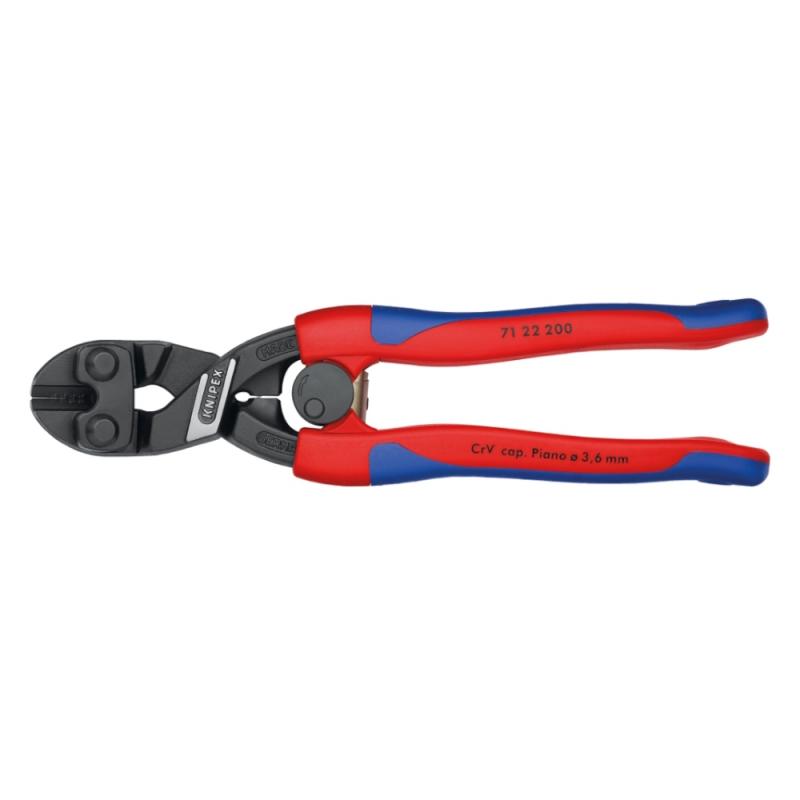 Kraftfuld Sidebidetang 7122 200mm Vinklet Knipex