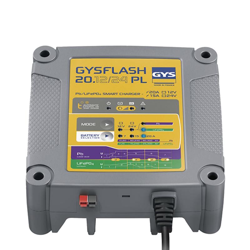 Batterilader Gysflash 20.12/24 PL 12/24V, 230V