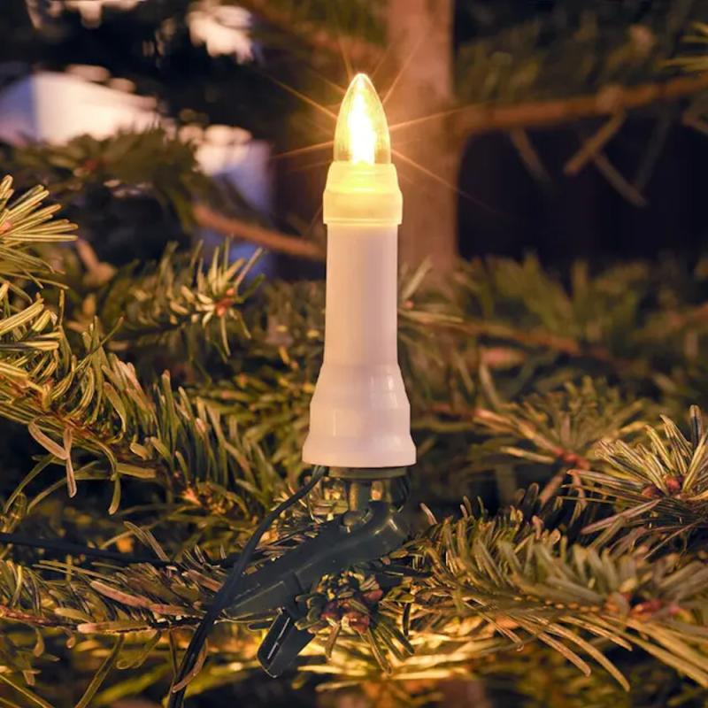 Juletræsbelysning 16 DC LED E10 IP44 Hvid Konstsmide