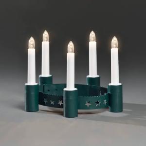 Lucia Crown With 5 Lights IP20 Green Konstsmide