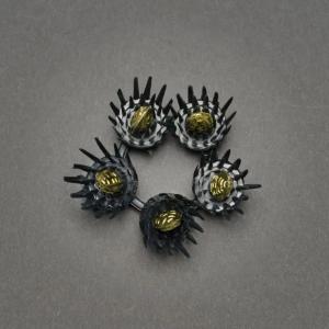 Manchet Guldkegle Til Lysestager Grøn/Guld 7stk Konstsmide