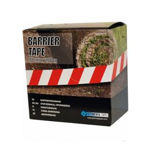 Barrier Tape Red/White 70mmx100m, Stokvis