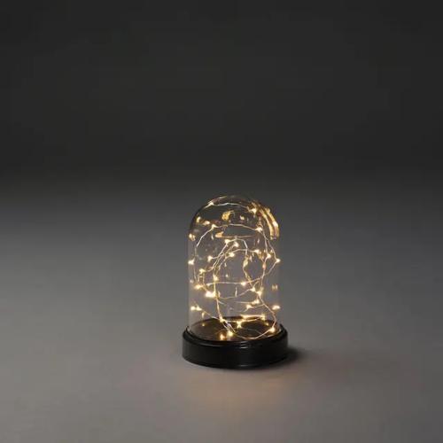 Glaskuppel 30 Ravfarvede LED 17,5 cm IP20 Klar Konstsmide