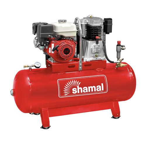 Kompressor 9hk 592L/min 10 Bar 200L/Tank Honda GX270 Shamal