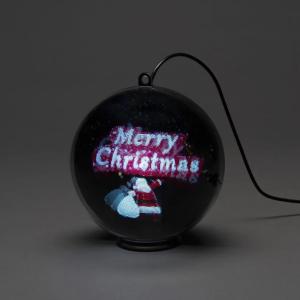 Dekorationskugle Film/Sæk 15cm IP20 Sort Konstsmide