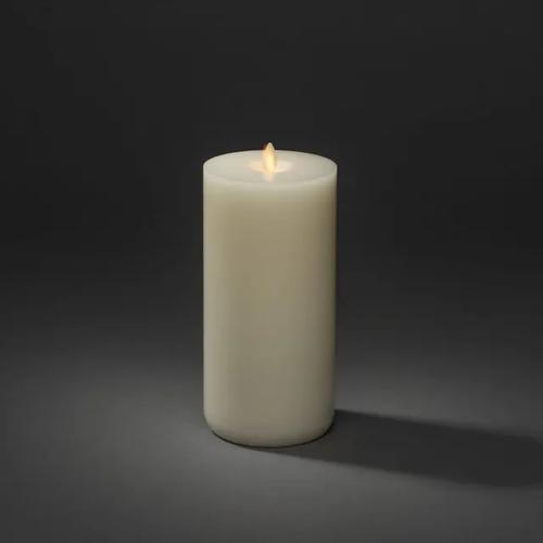 Vokslys LED 9,6x21,8cm IP20 Cremehvid Konstsmide