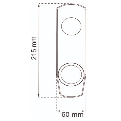 Cover Plate 60 Matt Brass, Habo 17453