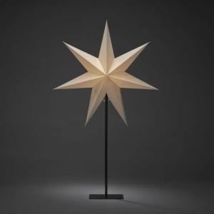 Paper Star With Metal Base E14 IP20 Greige Konstsmide