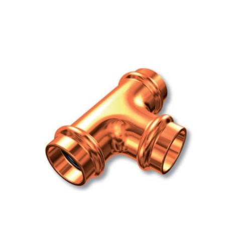 LK B-Press T-Tube 3 Muff Copper