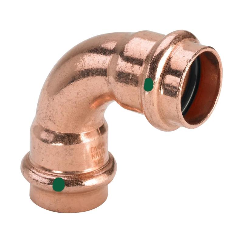 Viega Profipress 2416 Albue 90° 2 Muffe 12-54mm Bronze (12)