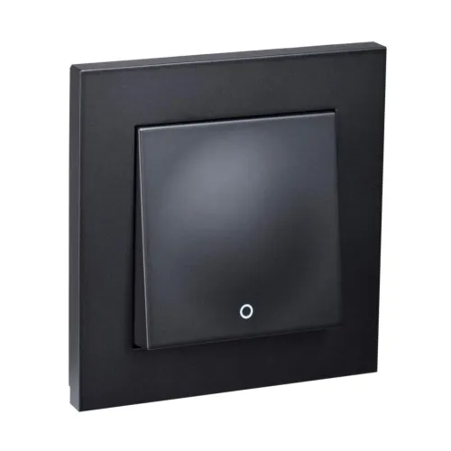 STRÖMBRYTARE PLUS 2-POL SVART INFÄL