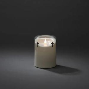 B/O Gravljus LED 10,6x14,8cm IP44 Vit Konstsmide