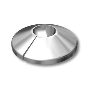 LK Dækplade Enkel 16mm Krom