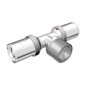 LK PressPex T-Kobling Udvendig Gevind Afgrening AX25xR20