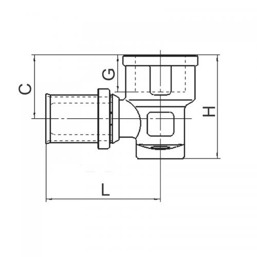 LK PressPex Ventilfäste AX25xG20