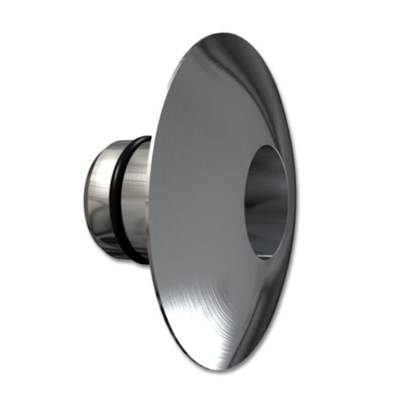LK Ändkrage Kupad 16/25mm Krom
