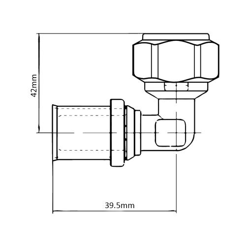 LK PressPex Vinkelkobling AX16xCU