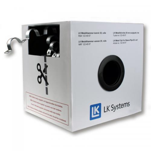 LK Metallklammer tomrör 25, rulle