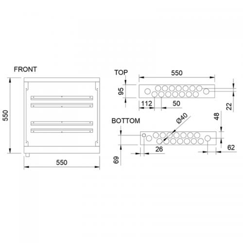 LK Fördelarskåp UNI 550 CS