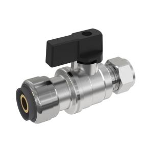 LK PushFit Kugleventil AX16xCu10