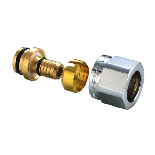 Frese PEX Koblingssæt 16mmxG15 Forkromet Messing MMA