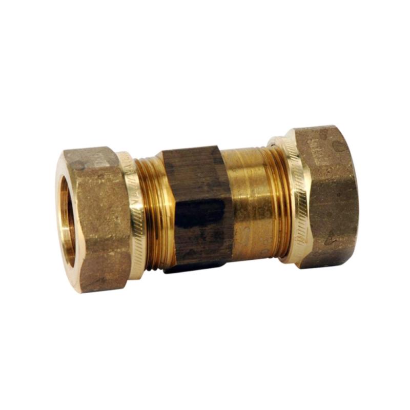 Vatette Lige Kobling 28mm Gul