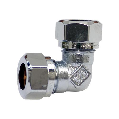 Vinkelkobling 15x10mm Forkromet Vatette