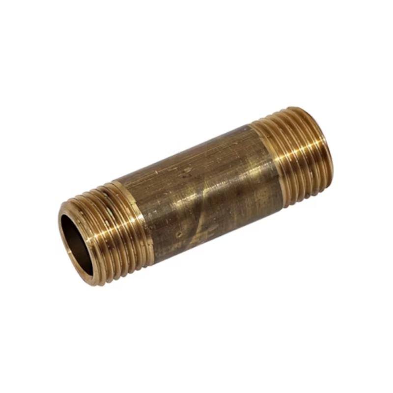 Nippelrør 3280 Udvendig Gevind G20x60mm Hård Messing Gul Isiflo