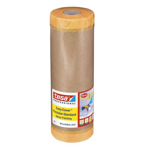 Afdækningspapir Spraymaling 200mmx25m 20stk Tesa