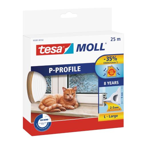 Tätlist P-List, 25m, Vit, Tesa