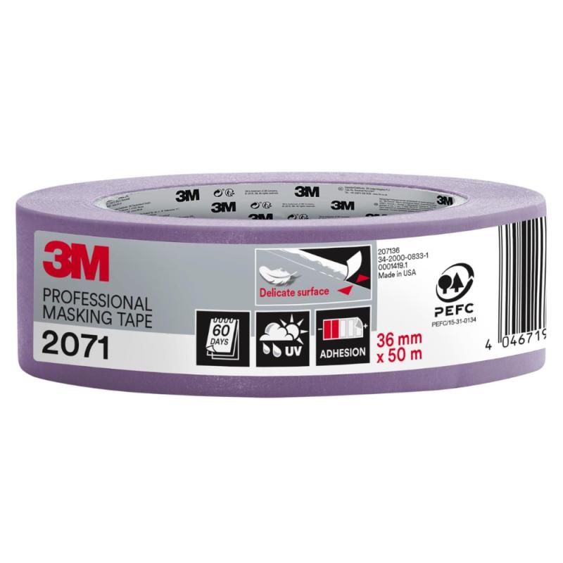 Maskeringstape 2071 Professionel 36mmx50m 3M