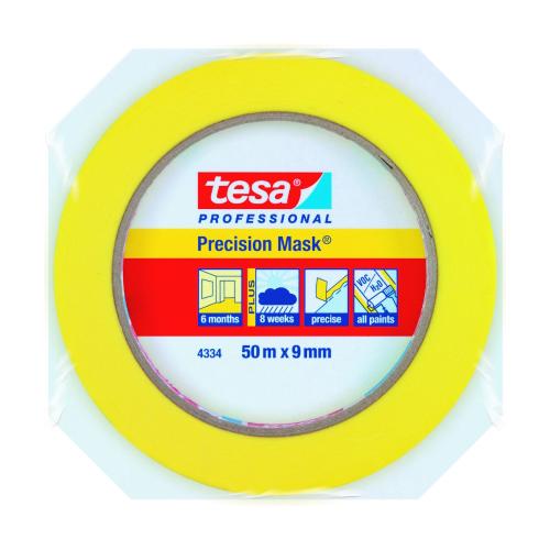 Maskeringstejp Precision 9mmx50m Gul Tesa