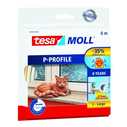 Tätlist P-List 6m Vit 10st Tesa