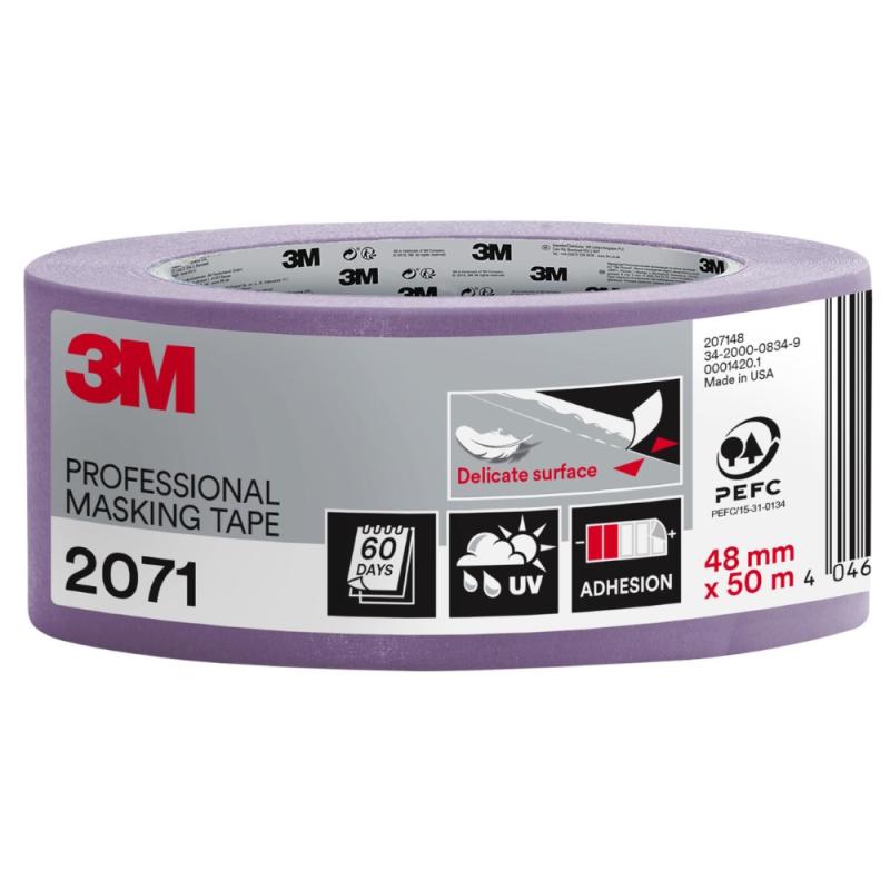Maskeringstape 2071 Professionel 48mmx50m 3M