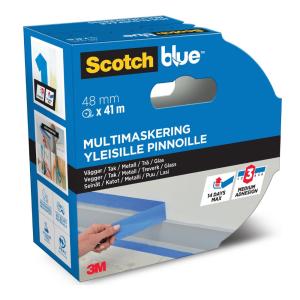 Maskeringstejp För Olikaytor 48mmx41m Blå 3M