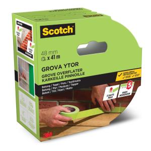 Maskeringstejp För Ojämna Ytor 48mmx41m Grön 3M