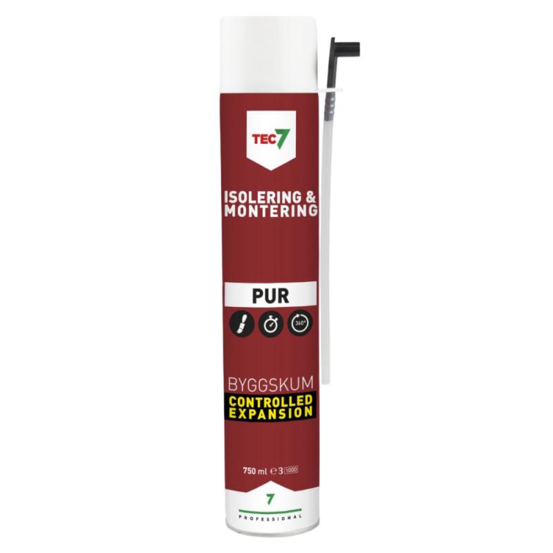 Byggskum PUR Aerosol 0,75 Liter Tec7