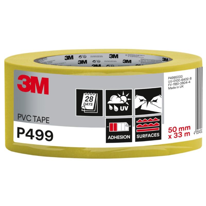 PVC Tape P499 50mmx33m Gul 3M