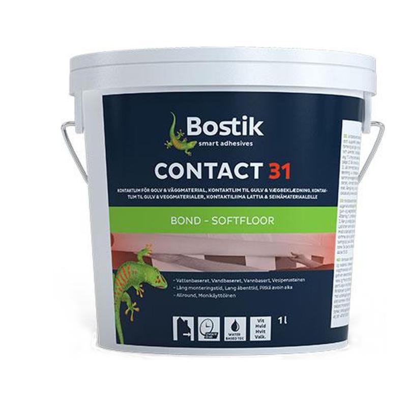 Kontaktlim Kontakt 31 1 Liter Hvid Bostik