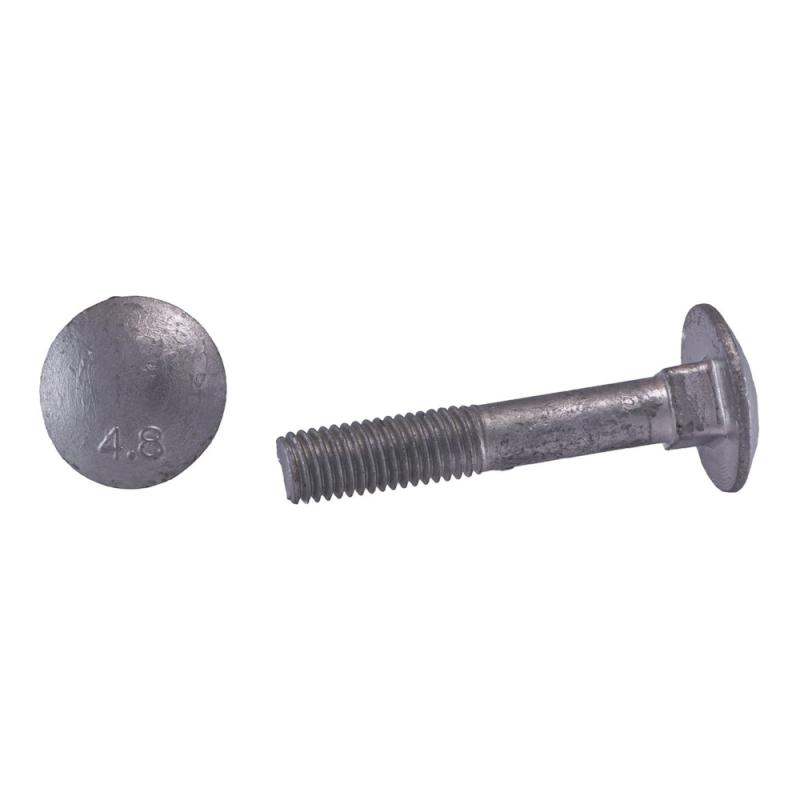 Vagnsbult MVBF 4.8U DIN 603 Kullrig M8x50mm Varmförzinkad 100st Arvid Nilsson