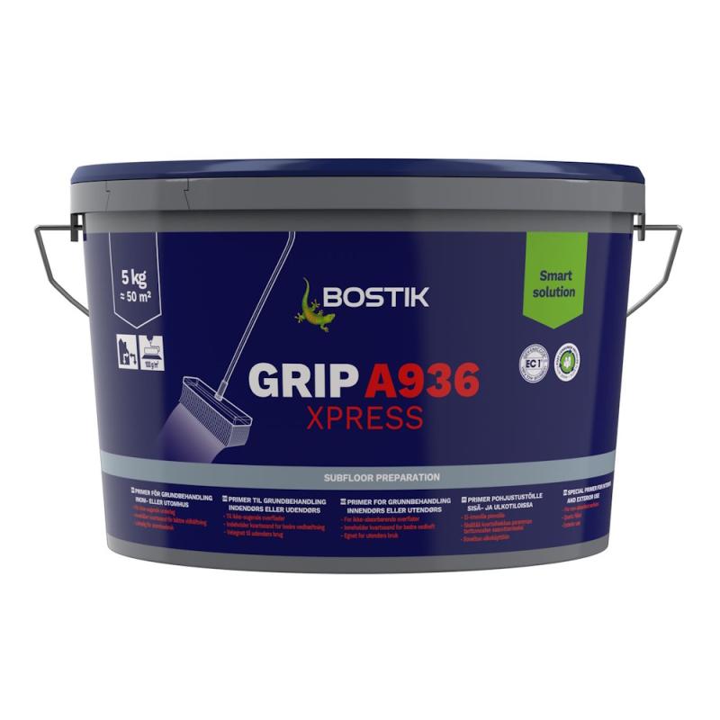 Golvprimer Grip A936 Express 5kg Röd Bostik