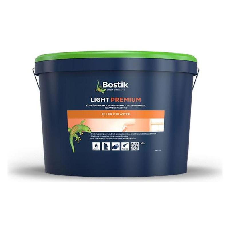 Väggspackel Lätt Light Premium 10 Liter Grå Bostik